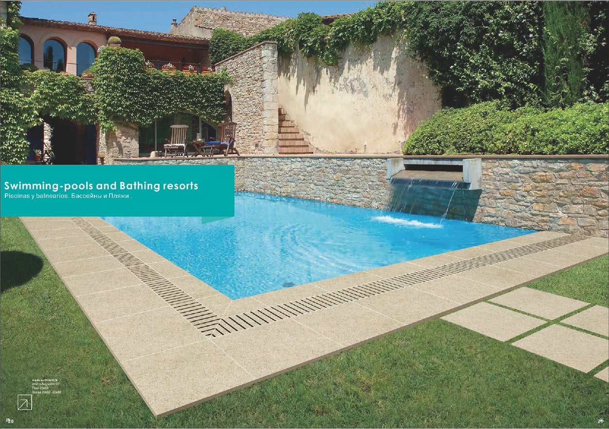 Installation diagram showing pedestal layout for 24x48 ash paver 20mm tile