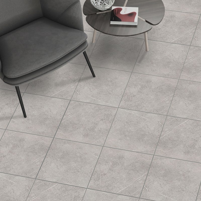 Close-up of rectified edge on 24x48 ash paver 20mm showing calibration mark