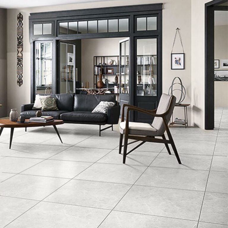 grey rustic tile porcleain tile glazed tile 600x600mm bora matt ice color effect photo installed project real photo