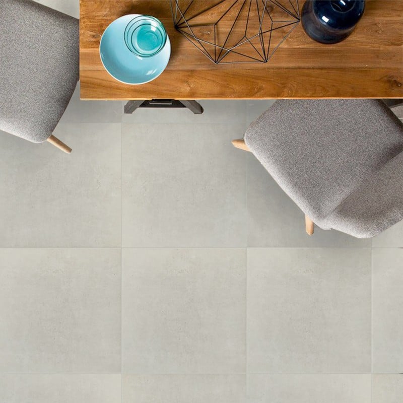 rustic tile porcleain tile glazed tile 600x600mm trend matt beige effect photo installed project