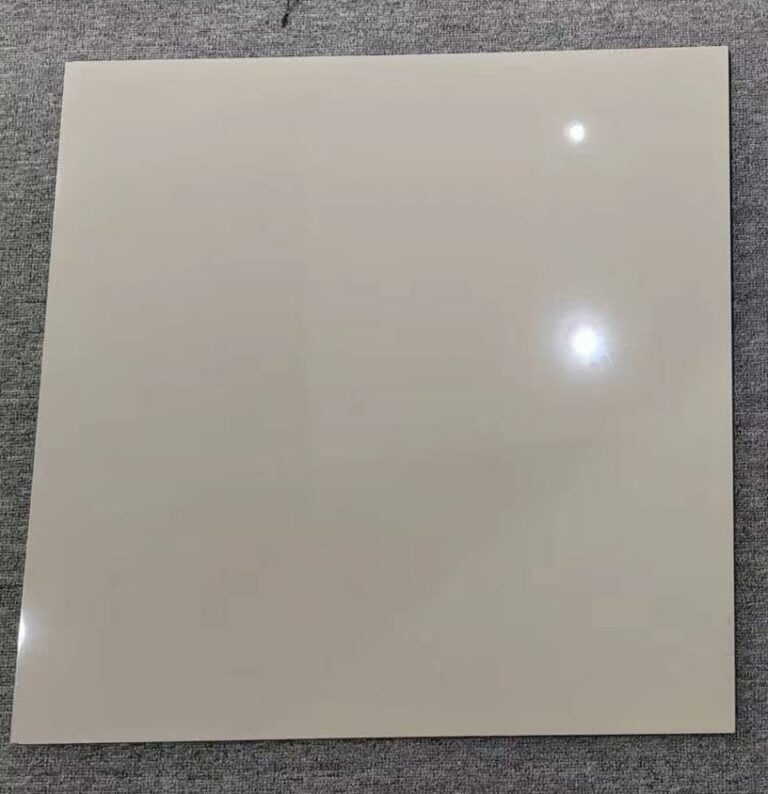 ivory white polished porcelain tile soluble salt product photo real photo close up