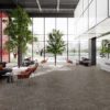 Bologa Terrazzo 1200x1200mm 48x48 large format glazed porcelain tile, matt finish, light beige tone, modern luxury flooring by Contigo Ceramics Foshan China factory direct