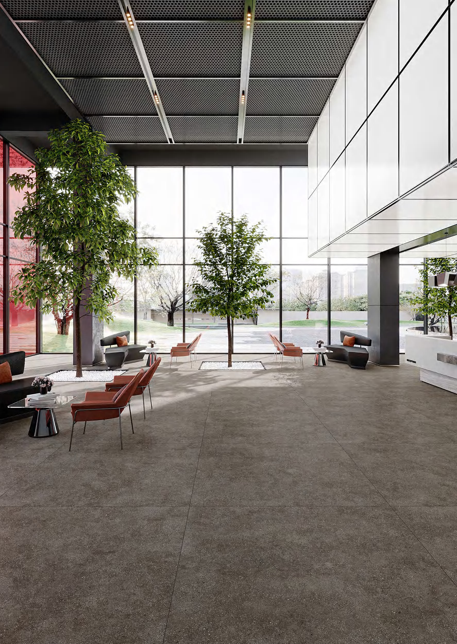 Bologa Terrazzo 1200x1200mm 48x48 large format glazed porcelain tile, matt finish, light beige tone, modern luxury flooring by Contigo Ceramics Foshan China factory direct