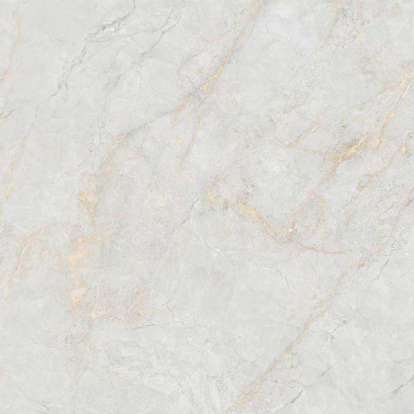 Champagne Gold 侧面质感 - 1200x1200mm oversized porcelain tile, full polished glazed surface showing natural stone-like veining and champagne gold color variations, Contigo Ceramics wholesale