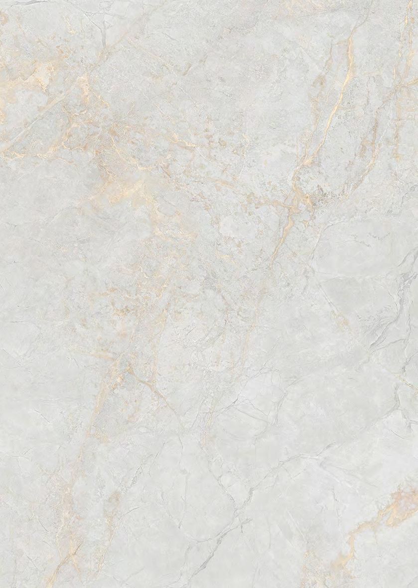Champagne Gold 拼贴效果 - 1200x1200mm oversized porcelain tile, full polished glazed surface showing natural stone-like veining and champagne gold color variations, Contigo Ceramics wholesale