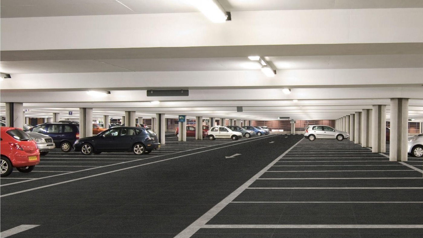 Carriageable floor with 20mm outdoor porcelain pavers
