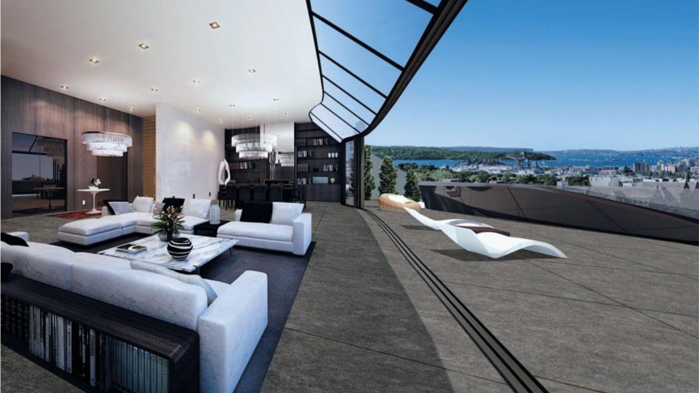 Rooftop terrace raised floor with 20mm outdoor porcelain pavers