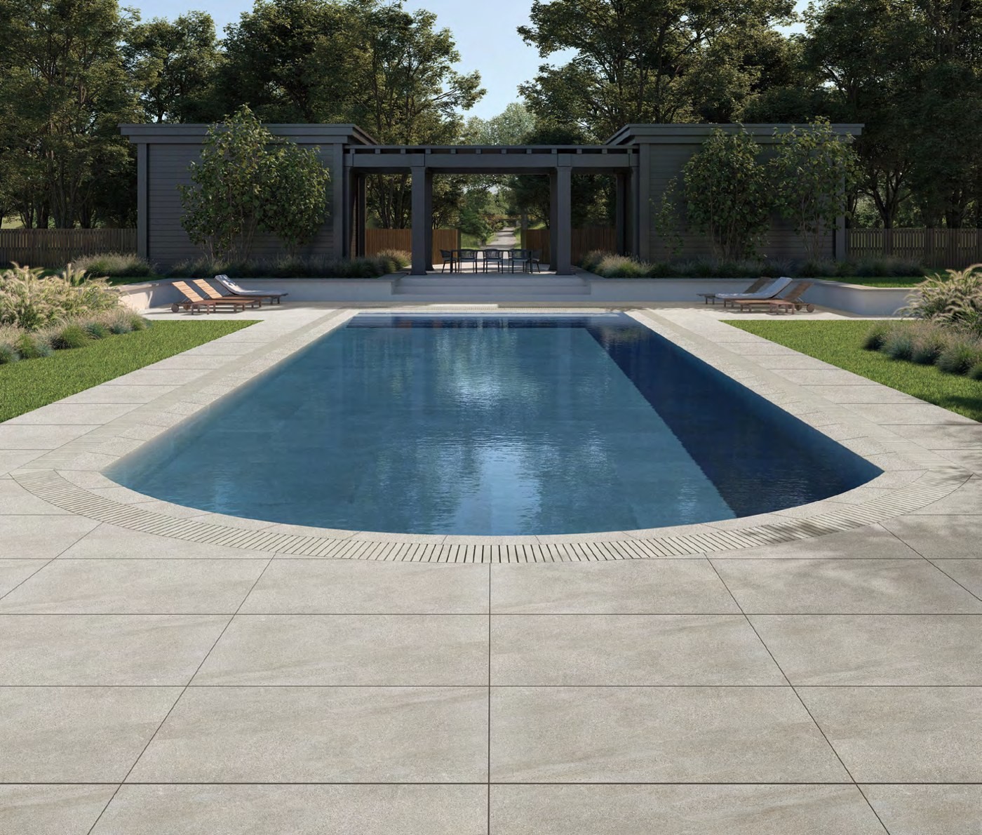 Rock Sandstone AIE Gallery Rock Sandstone AIE 20mm outdoor porcelain tile detail and application image