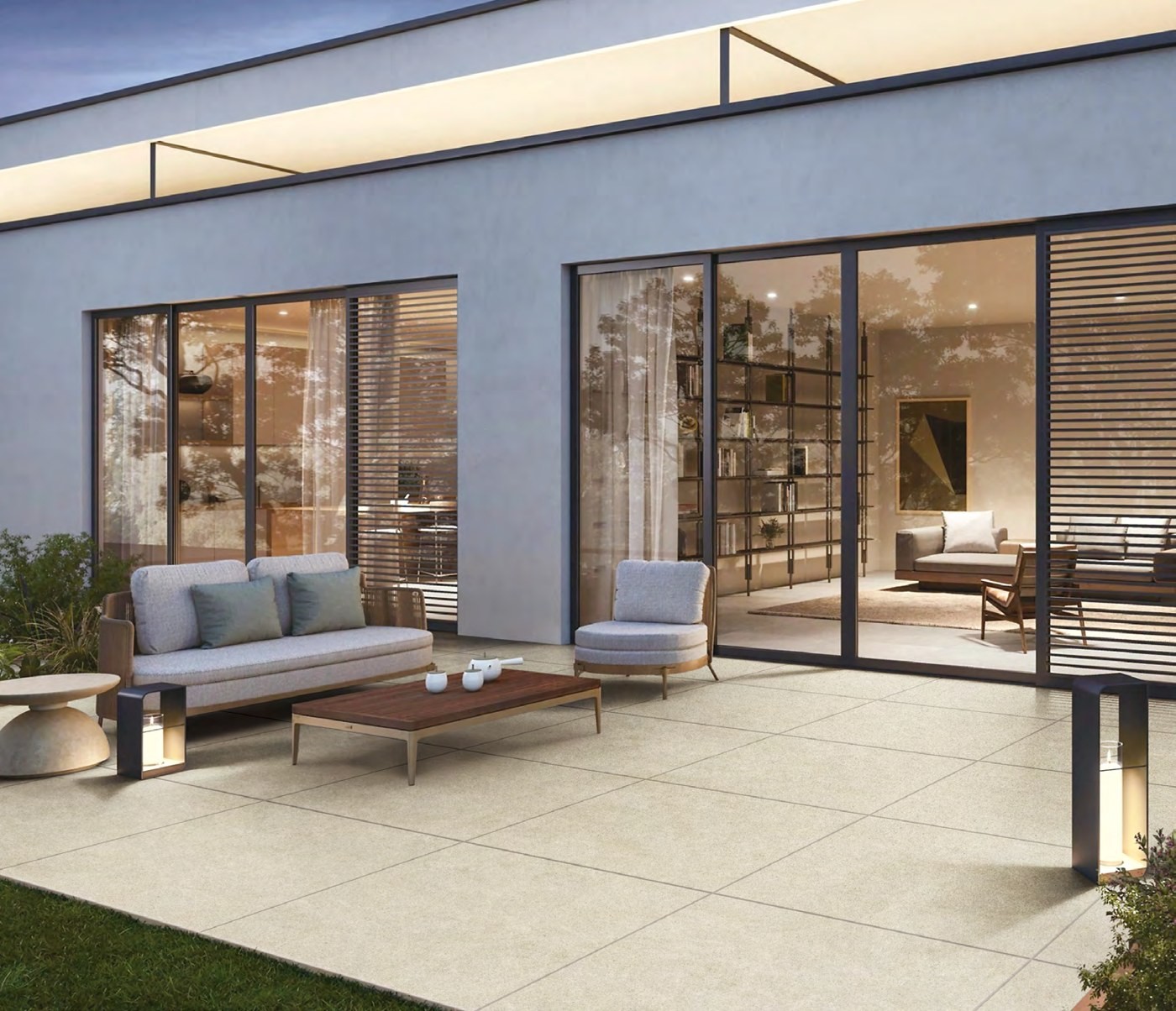 Sandstone ACD Gallery Sandstone ACD 20mm outdoor porcelain tile detail and application image