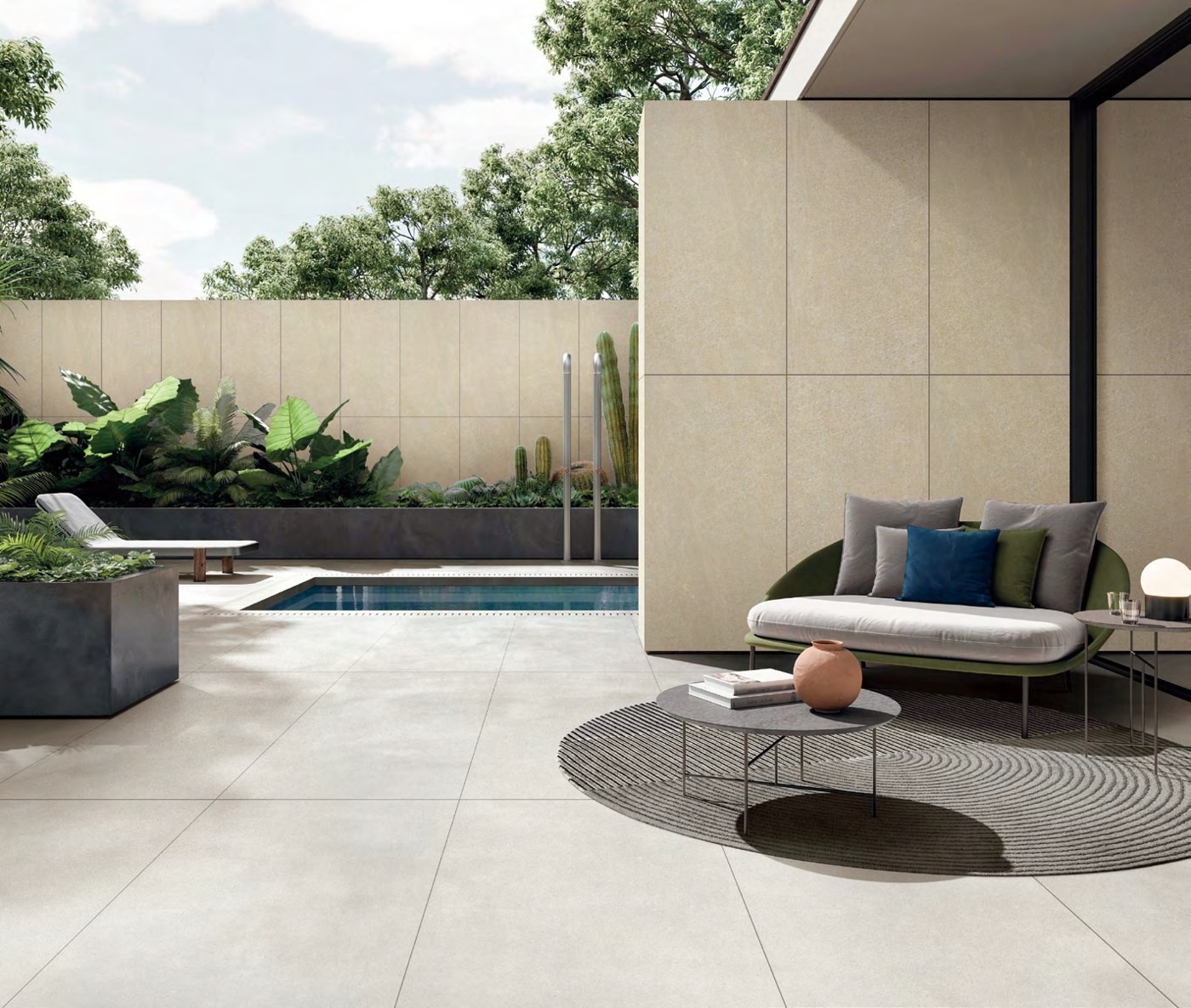 Terrazzo 251I Gallery Terrazzo 251I 20mm outdoor porcelain tile detail and application image