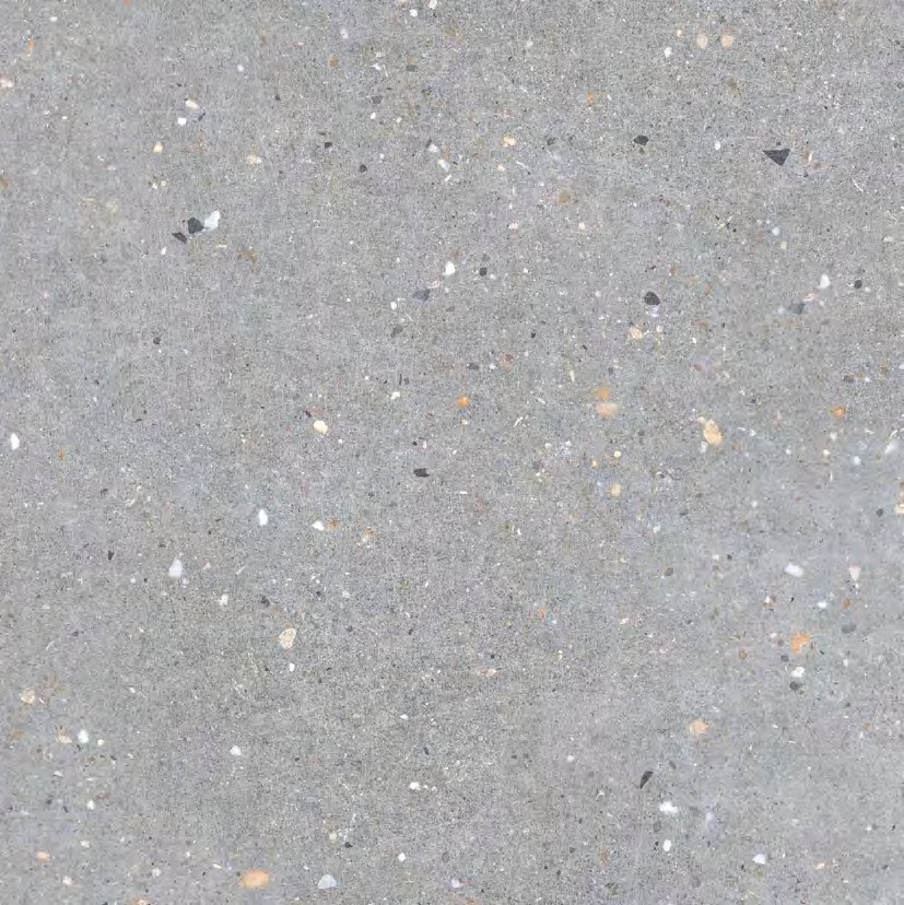 Paris Terrazzo 整体效果 - 1200x1200mm oversized porcelain tile, matt surface showing natural stone-like veining and light gray color variations, Contigo Ceramics wholesale
