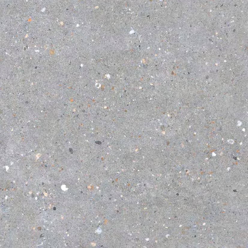 Paris Terrazzo 整体效果 - 1200x1200mm oversized porcelain tile, matt surface showing natural stone-like veining and light gray color variations, Contigo Ceramics wholesale