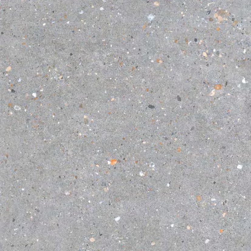 Paris Terrazzo 整体效果 - 1200x1200mm oversized porcelain tile, matt surface showing natural stone-like veining and light gray color variations, Contigo Ceramics wholesale