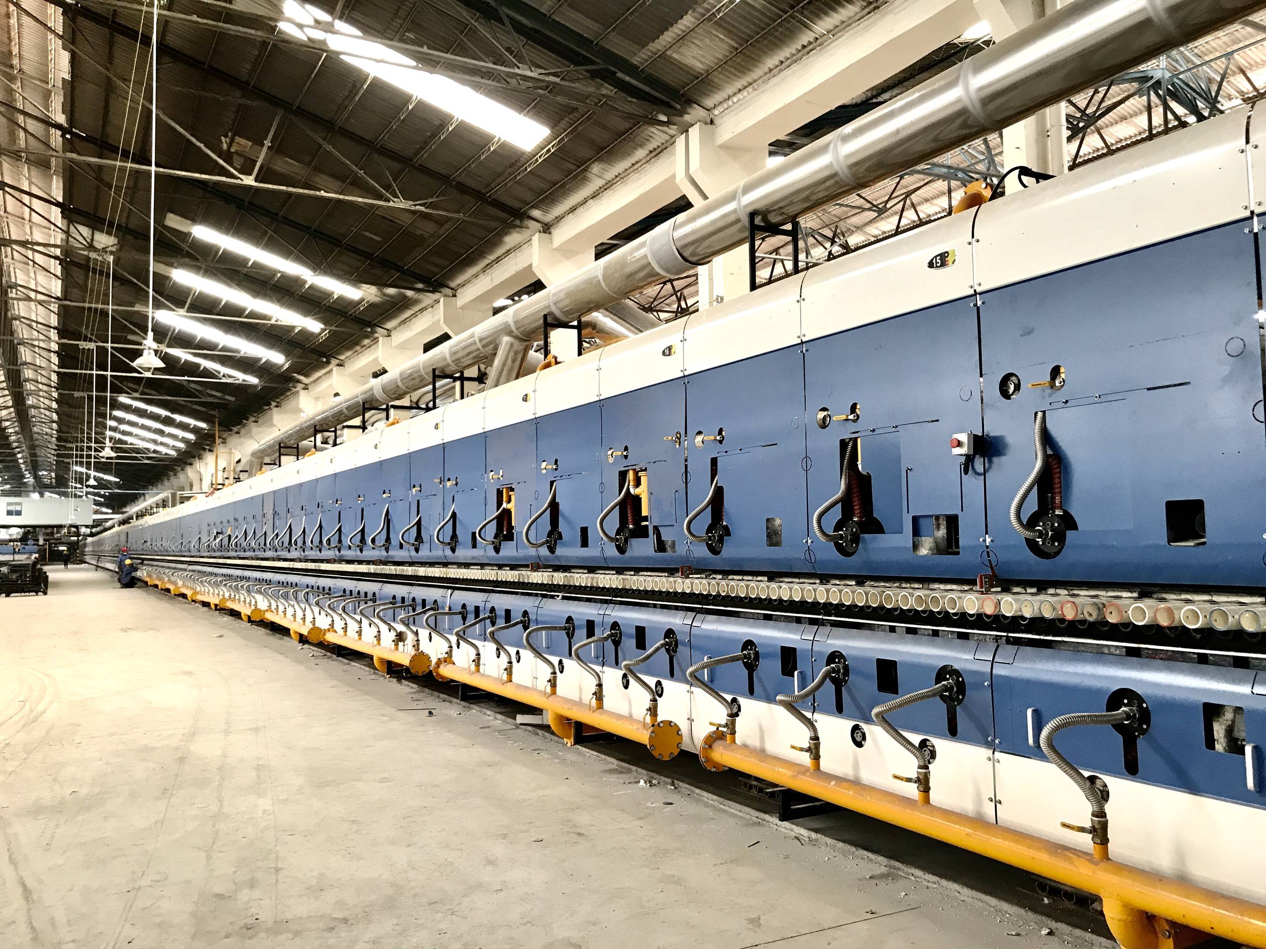 Porcelain tile factory panoramic view — roller kiln production workshop in Foshan China