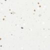 SP66AA01T Splash Terrazzo face 1 polished porcelain tile SP66AA01T white grey gold beige bold terrazzo look glazed polished porcelain tile glossy speckled surface close up product photo 600x600mm random design face 1