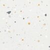 SP66AA02T white beige gold cream bold terrazzo look glazed polished porcelain tile glossy speckled surface close up product photo 600x600mm random design face 2