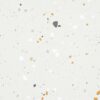 SP66AA02T white beige gold cream bold terrazzo look glazed polished porcelain tile glossy speckled surface close up product photo 600x600mm random design face 5