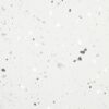 SP66AA03T white grey black silver bold terrazzo look glazed polished porcelain tile glossy speckled surface close up product photo 600x600mm random design face 4