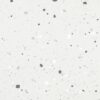 SP66AA03T white grey black silver bold terrazzo look glazed polished porcelain tile glossy speckled surface close up product photo 600x600mm random design face 5