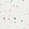 SP66AA05T Splash Terrazzo face 3 polished porcelain tile SP66AA05T white red green grey bold terrazzo look glazed polished porcelain tile glossy speckled surface close up product photo 600x600mm random design face 3