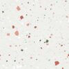 SP66AA05T Splash Terrazzo face 5 polished porcelain tile SP66AA05T white red green grey bold terrazzo look glazed polished porcelain tile glossy speckled surface close up product photo 600x600mm random design face 5