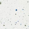 SP66AA06T Splash Terrazzo face 4 polished porcelain tile SP66AA06T white blue green grey bold terrazzo look glazed polished porcelain tile glossy speckled surface close up product photo 600x600mm random design face 4