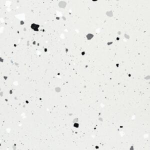 SP66AA07T Splash Terrazzo face 1 polished porcelain tile SP66AA07T white black grey charcoal bold terrazzo look glazed polished porcelain tile glossy speckled surface close up product photo 600x600mm random design face 1