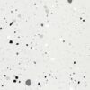 SP66AA07T white black grey charcoal bold terrazzo look glazed polished porcelain tile glossy speckled surface close up product photo 600x600mm random design face 3