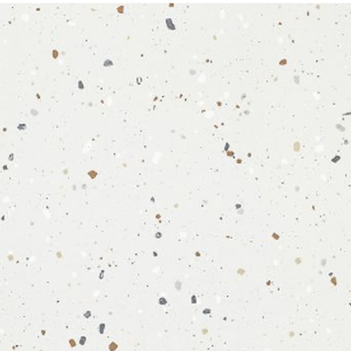 SP66AB01T white grey gold beige crystal granule terrazzo look glazed polished porcelain tile glossy speckled surface close up product photo 600x600mm random design face 2