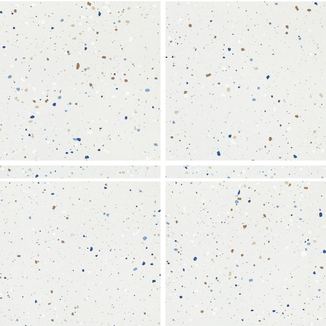 SP66AB04T Crystal Granule complete random design faces SP66AB04T white blue gold grey crystal granule terrazzo look glazed polished porcelain tile complete 4 random design faces product photo 600x600mm glossy surface