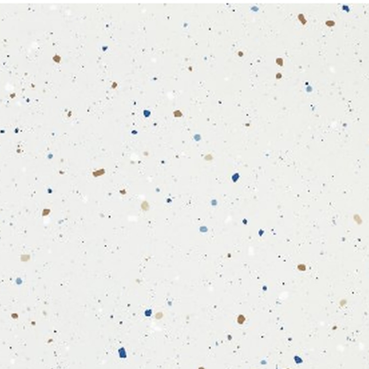 SP66AB04T Crystal Granule face 2 polished porcelain tile SP66AB04T white blue gold grey crystal granule terrazzo look glazed polished porcelain tile glossy speckled surface close up product photo 600x600mm random design face 2