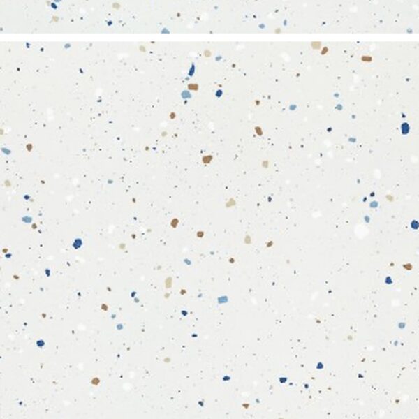 SP66AB04T Crystal Granule face 4 polished porcelain tile SP66AB04T white blue gold grey crystal granule terrazzo look glazed polished porcelain tile glossy speckled surface close up product photo 600x600mm random design face 4