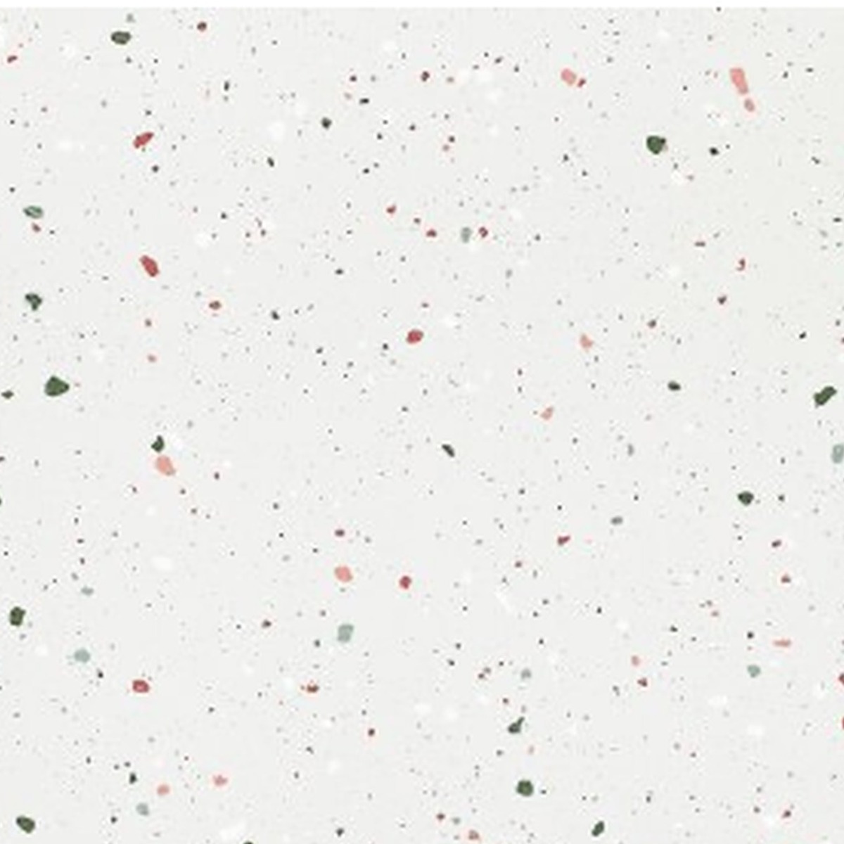SP66AB05T Crystal Granule face 2 polished porcelain tile SP66AB05T white red green grey crystal granule terrazzo look glazed polished porcelain tile glossy speckled surface close up product photo 600x600mm random design face 2