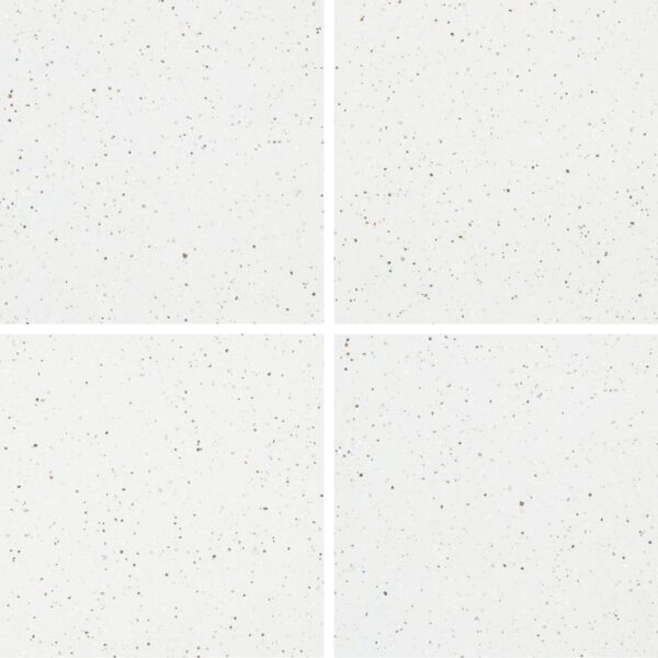 SP66AC01T Nova Speck complete random design faces SP66AC01T white cream grey fine speckled terrazzo look glazed polished porcelain tile complete 4 random design faces product photo 600x600mm glossy surface
