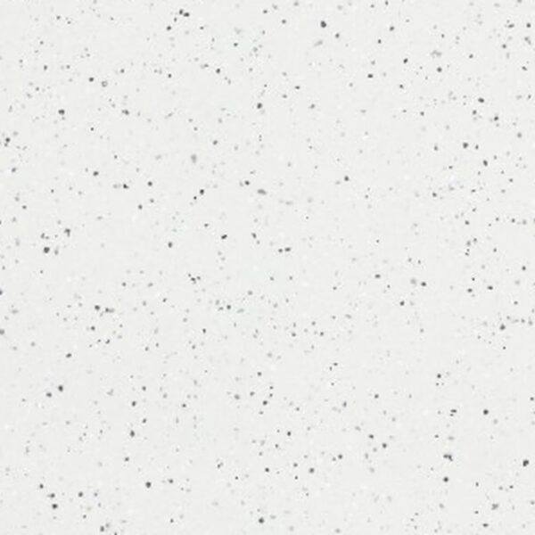 SP66AC03T white grey silver fine speckled terrazzo look glazed polished porcelain tile glossy speckled surface close up product photo 600x600mm random design face 3