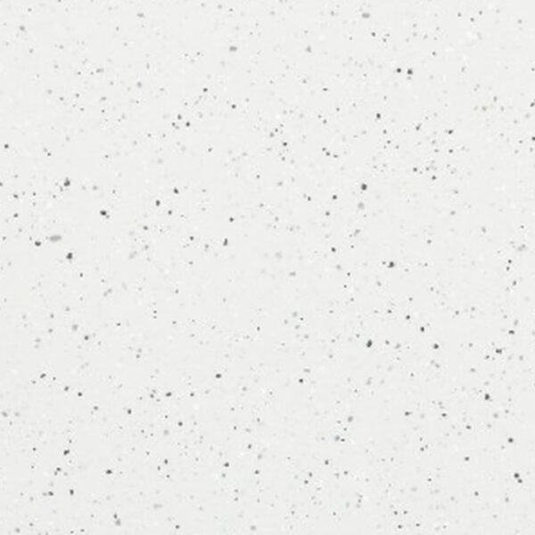 SP66AC03T white grey silver fine speckled terrazzo look glazed polished porcelain tile glossy speckled surface close up product photo 600x600mm random design face 4
