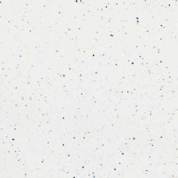 SP66AC04T white blue gold grey fine speckled terrazzo look glazed polished porcelain tile glossy speckled surface close up product photo 600x600mm random design face 1