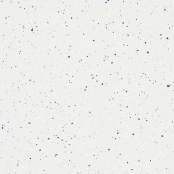 SP66AC04T white blue gold grey fine speckled terrazzo look glazed polished porcelain tile glossy speckled surface close up product photo 600x600mm random design face 4