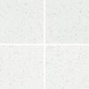 SP66AC06T white gold grey cream fine speckled terrazzo look glazed polished porcelain tile complete 4 random design faces product photo 600x600mm glossy surface