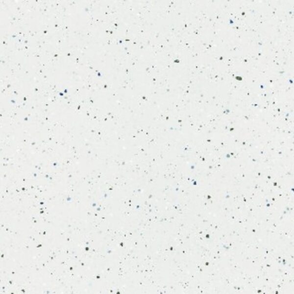 SP66AC06T white gold grey cream fine speckled terrazzo look glazed polished porcelain tile glossy speckled surface close up product photo 600x600mm random design face 2