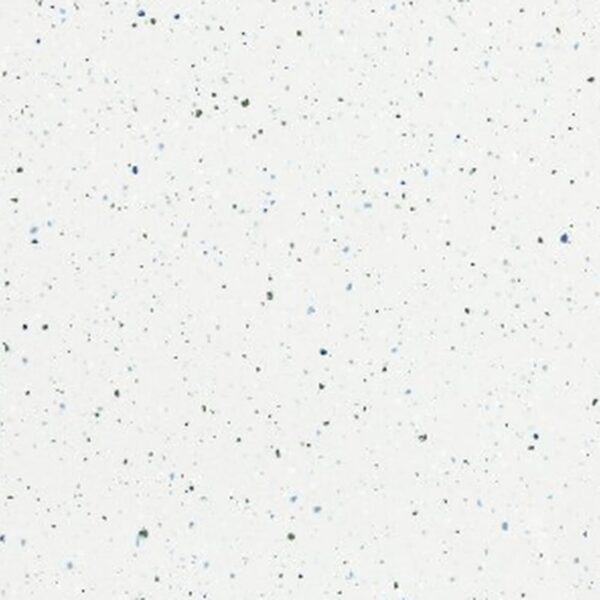 SP66AC06T white gold grey cream fine speckled terrazzo look glazed polished porcelain tile glossy speckled surface close up product photo 600x600mm random design face 3