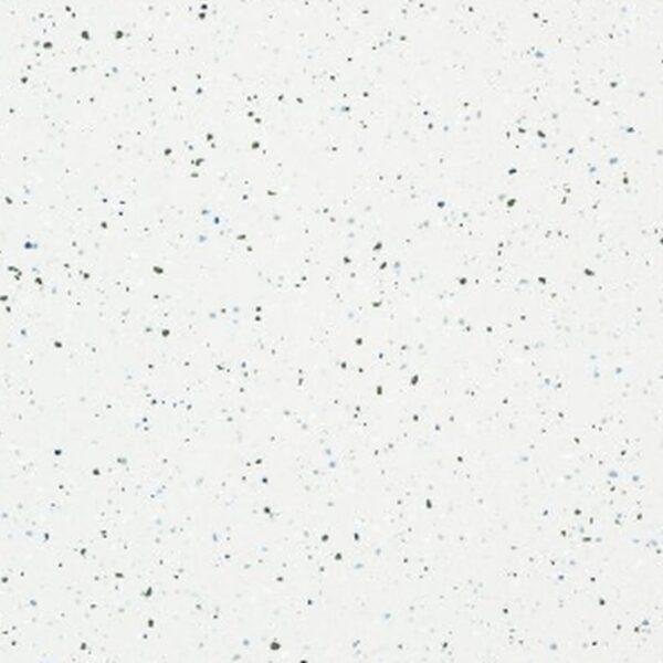 SP66AC06T white gold grey cream fine speckled terrazzo look glazed polished porcelain tile glossy speckled surface close up product photo 600x600mm random design face 4