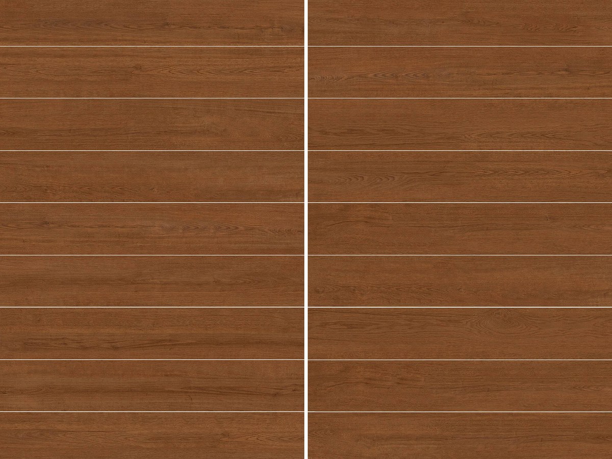 ML1525MY03 dark walnut brown wooden tile wood look glazed porcelain tile matt long plank 250x1500mm wood grain variation 18 faces design sheet
