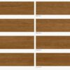 ML1525S13 deep walnut brown wooden tile wood look glazed porcelain tile matt long plank 250x1500mm wood grain design faces preview